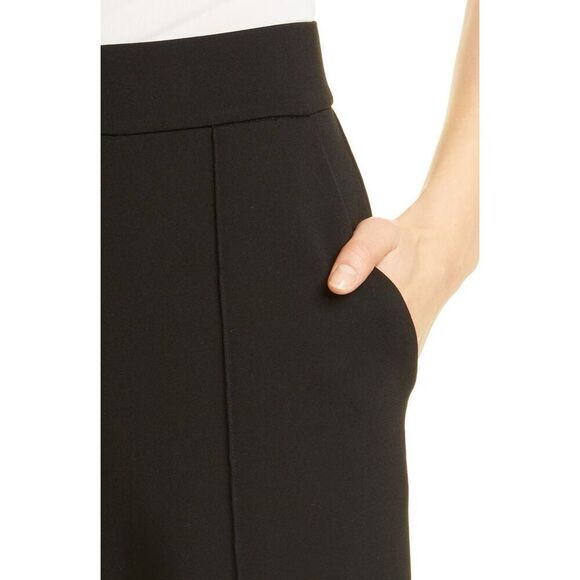 NWT Masai Copenhagen Womens Pintuck Piana Pleat Pull-On Crop Pants Black Sz XL - Picture 3 of 12